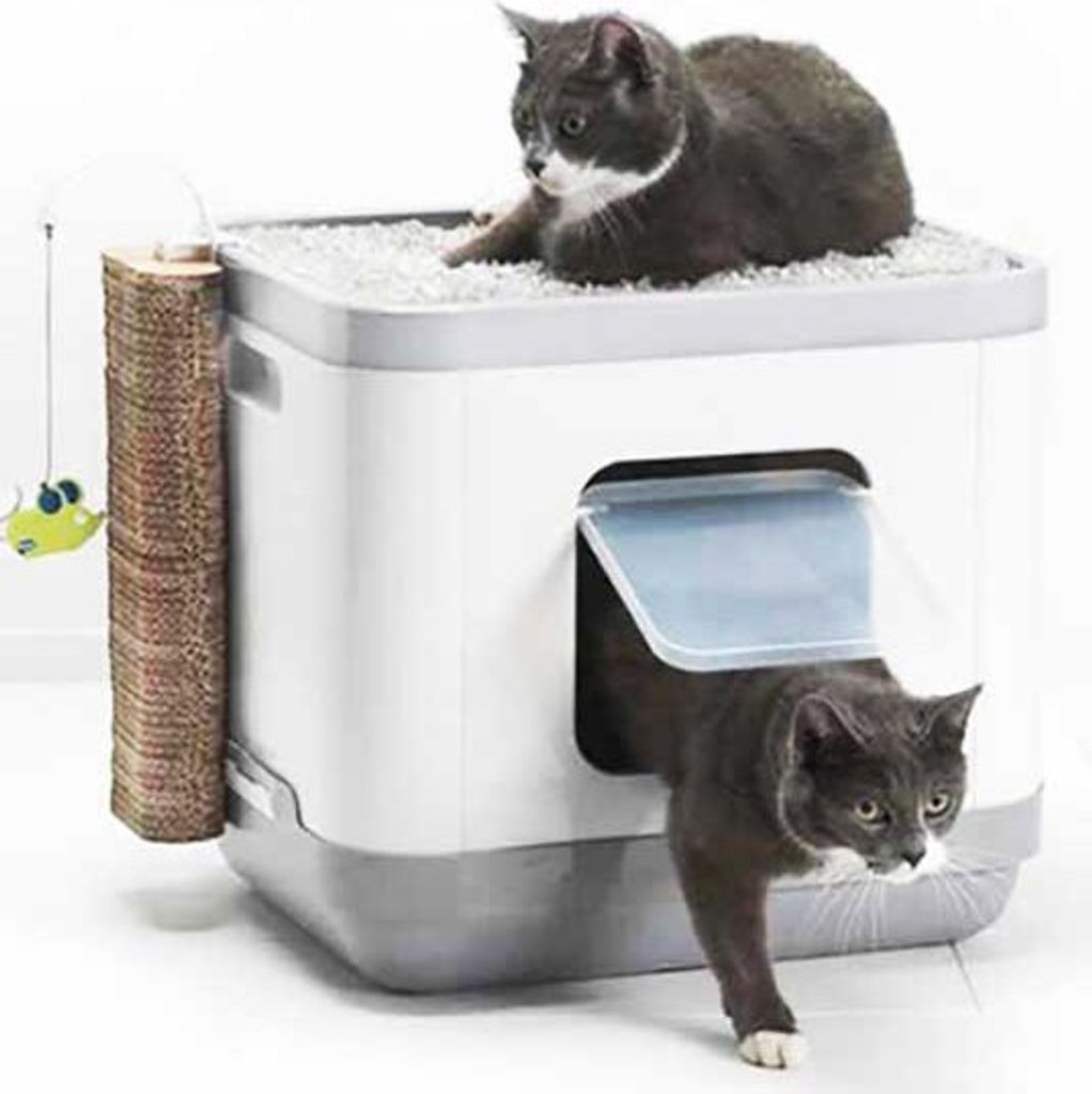 Karlie Katzentoilette Cube II Kunststoff - Grau - 48x40x43 Image du produit 