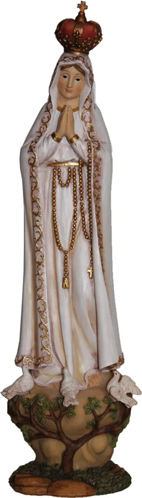 Madonna di Fatima FADEDA 31cm | Decorazione Tavolo Natale e Presepe