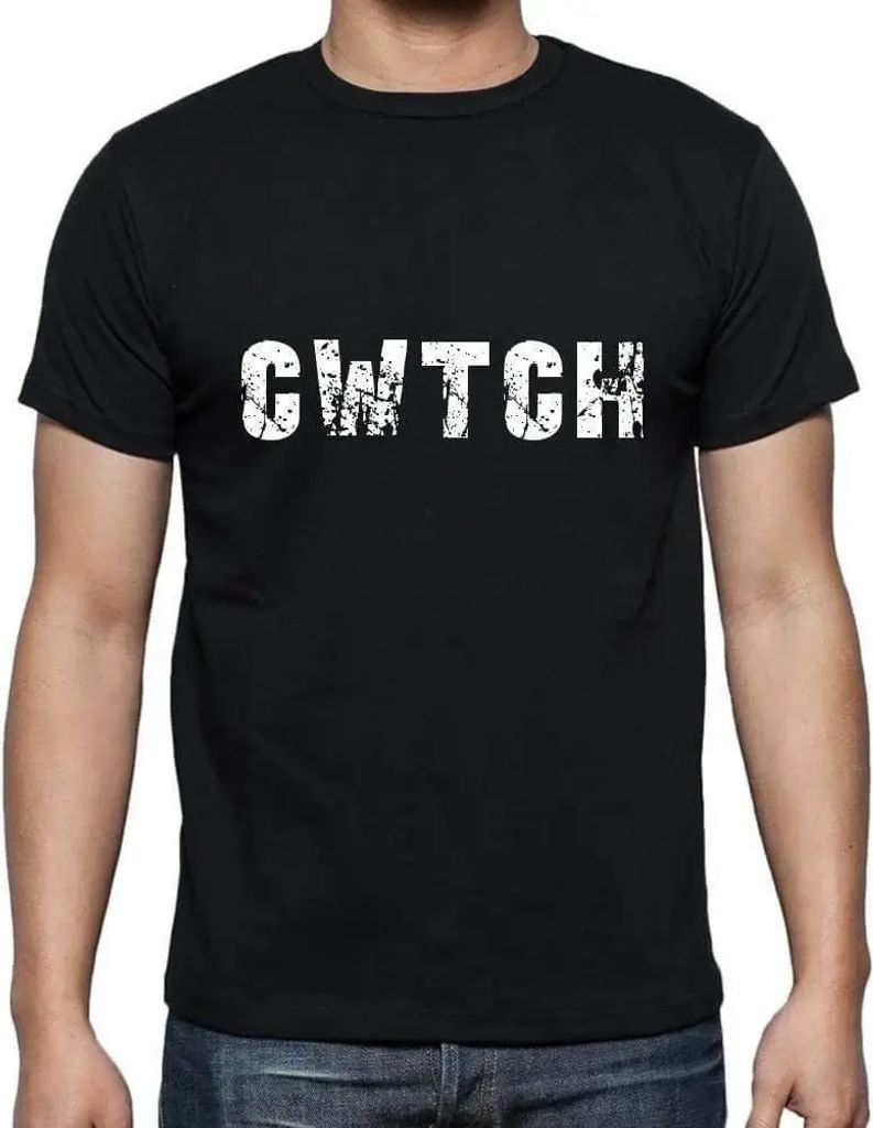 Herren Grafik T-Shirt Cwtch Öko-Verantwortlich Vintage Jahrgang Kurzarm Lustige Druck Geburtstag Geschenk Mann