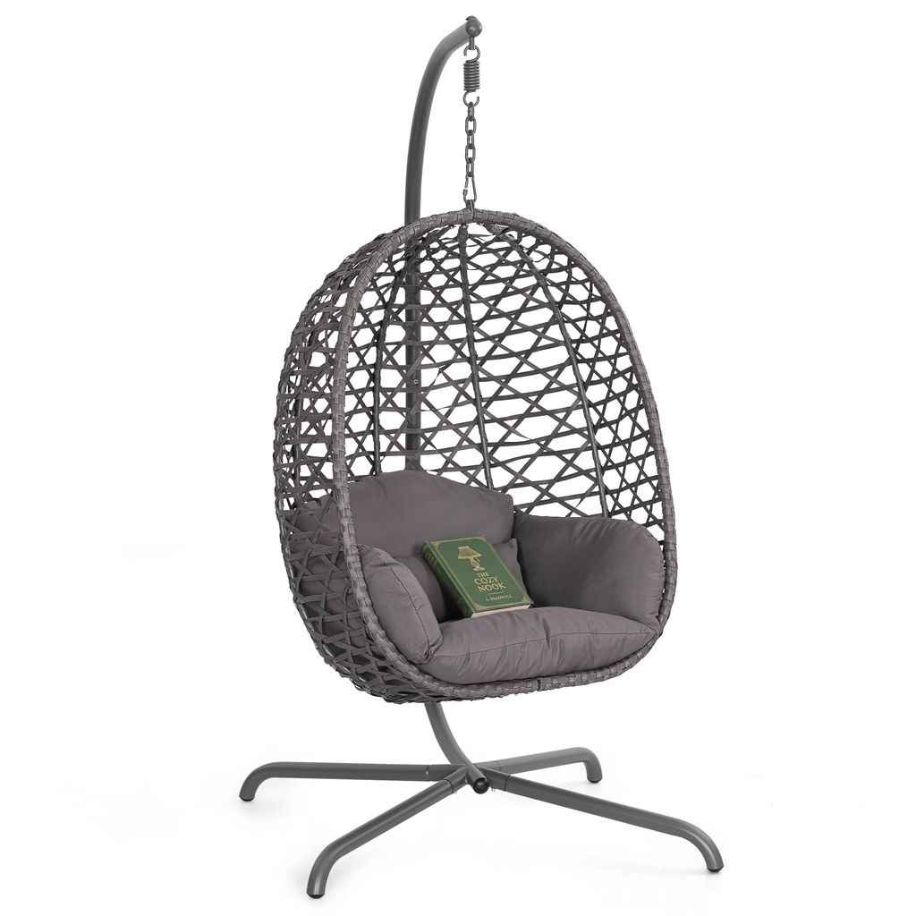 Avestar Outdoor-Schaukel-Hängesessel in Eiform mit weichem Produktbild 