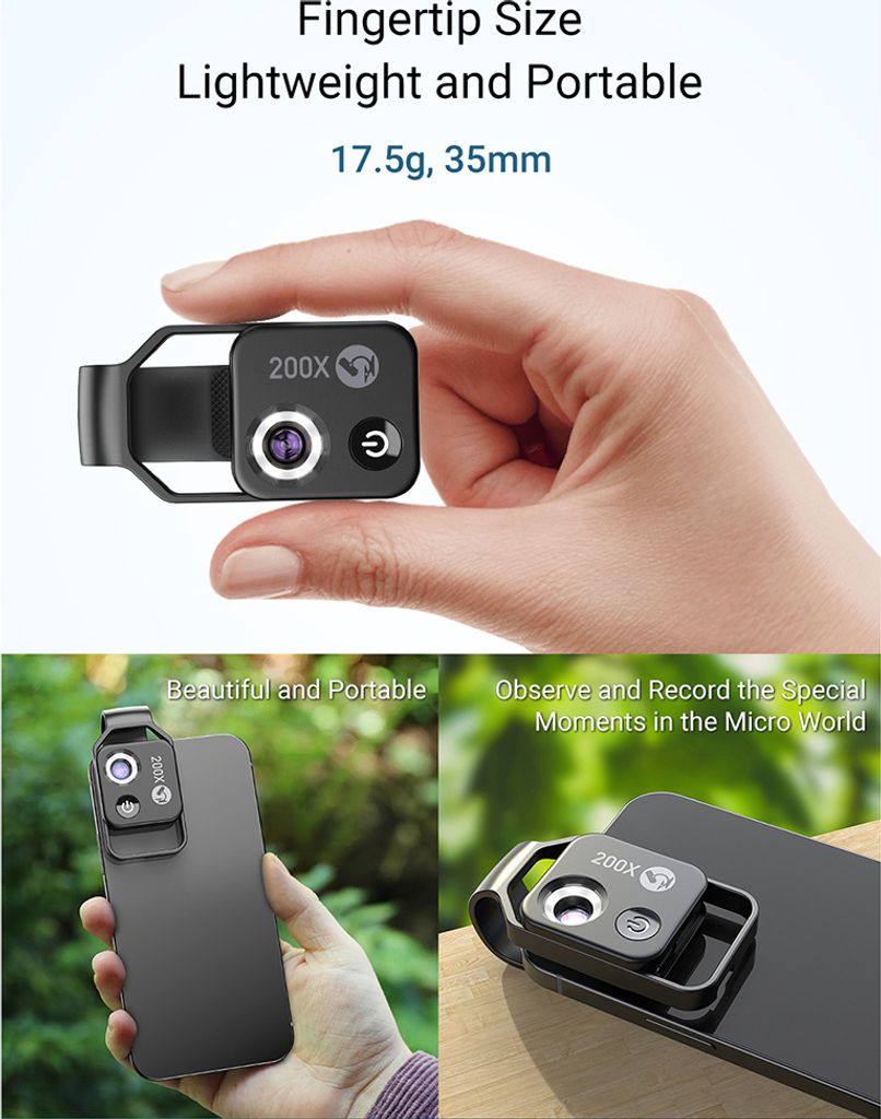 APEXEL MS002 200X profesionální telefonní mikroskop s Obrázek produktu 11