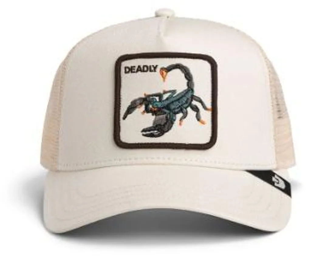 Casquette de Type Trucker Blanche avec Écusson Scorpion Goorin Bros.