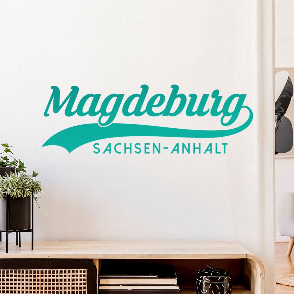 Magdeburg Sachsen-Anhalt Wandtattoo Wandaufkleber Wall Sticker - Dekoration, Küche, Wohnzimmer, Schlafzimmer, Badezimmer