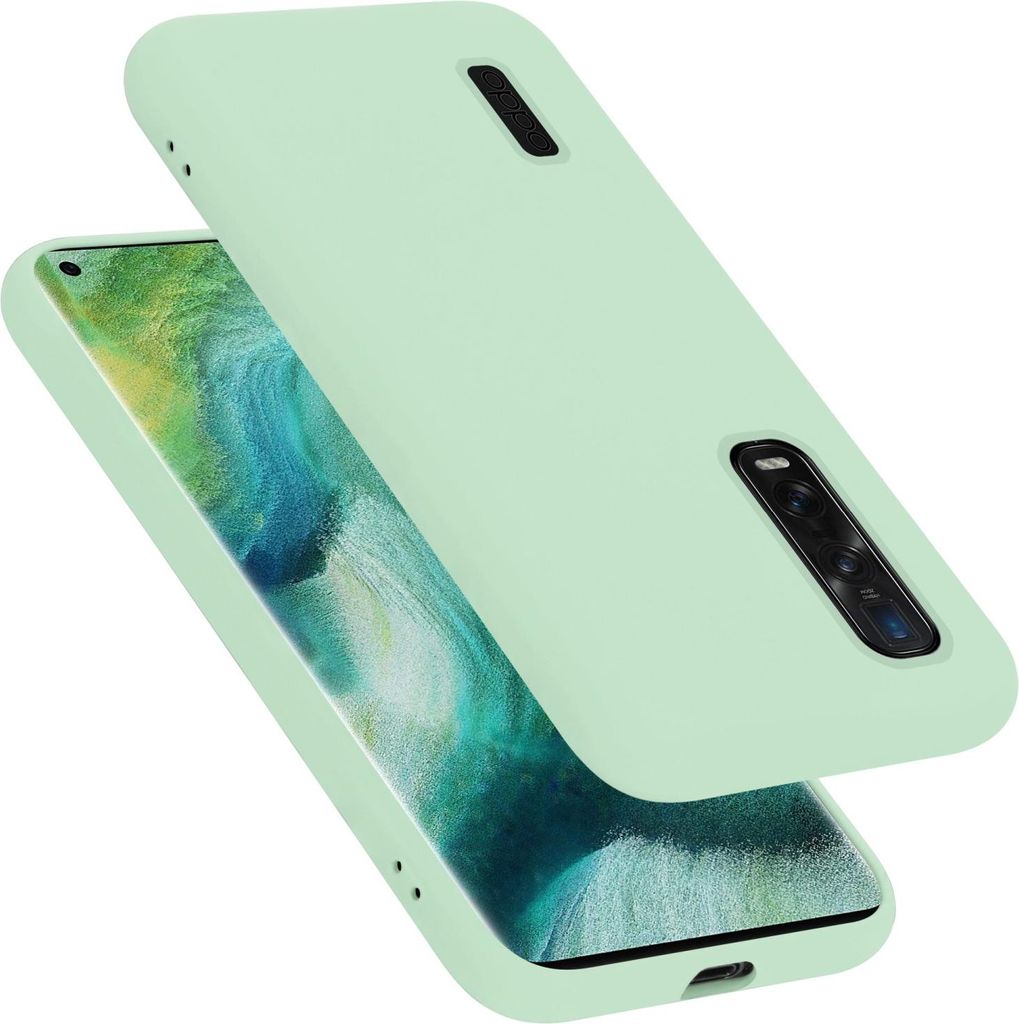 Cadorabo Schutzhülle für Oppo FIND X2 PRO Hülle in Grün Handyhülle Case Cover TPU Etui