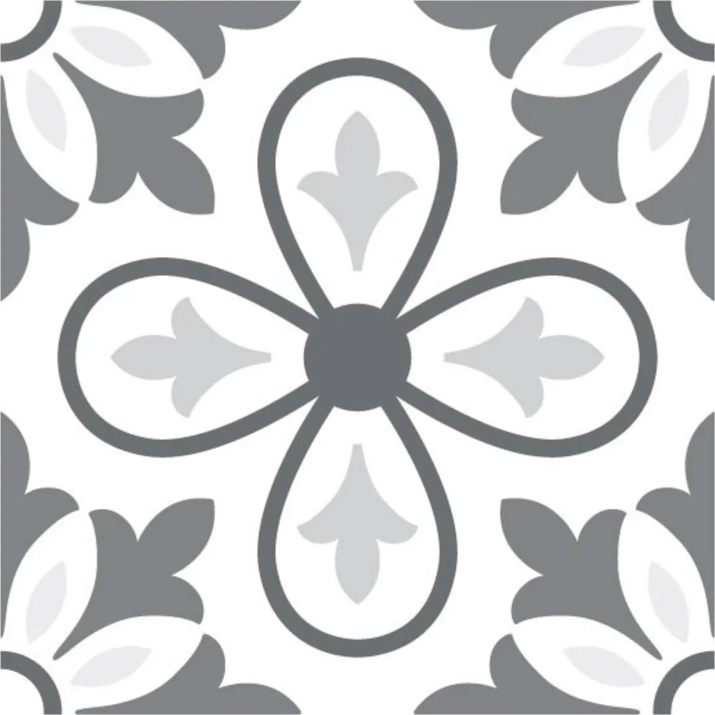 Rivestimento Adesivo Malaga Carbone 30x30 cm - Design 8 Pezzi