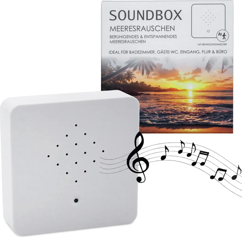 Relaxound Oceanbox - Audio Marino Naturale con Sensore di Movimento