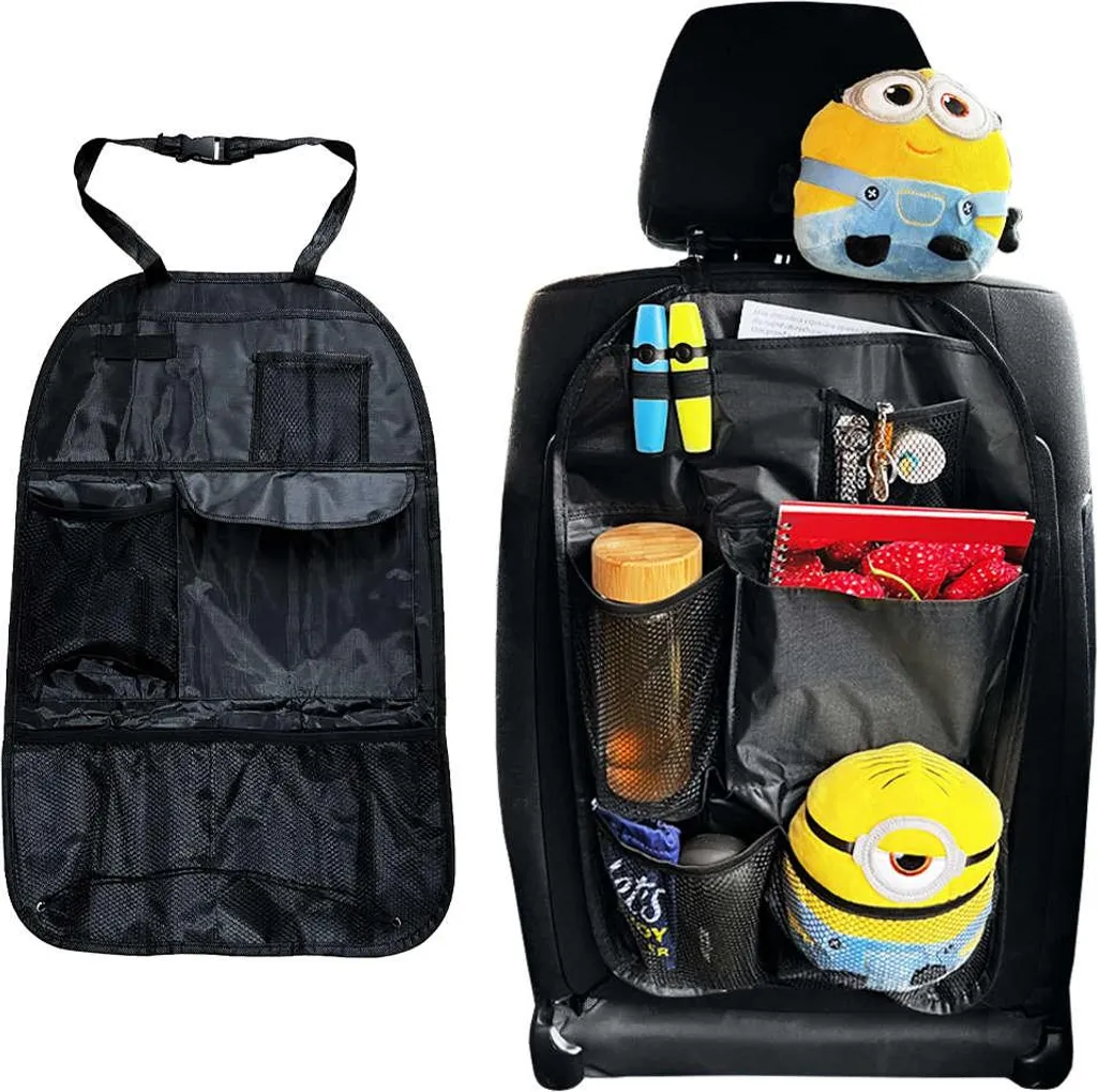 Organizer Sedile Auto Nero in Pelle PU: Ordine e Design Abitacolo