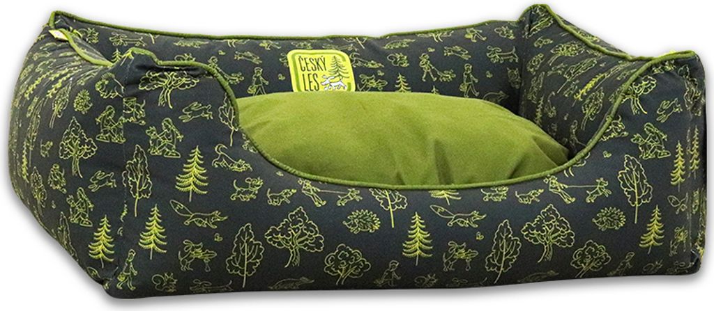 Akinu ČESKÝ LES Pelech pre psov lesná zelená M 75 x 55 cm Obrázok produktu 