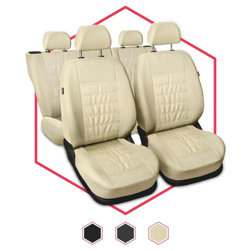 Set Coprisedili Renault Megane Beige - Specifiche Universali e Airbag Safe