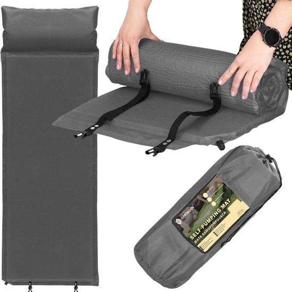 SPRINGOS Matelas De Sol En Mousse Pour Plage Et Camping - Confortable, Léger Et Coloré - 180 X 60 Cm