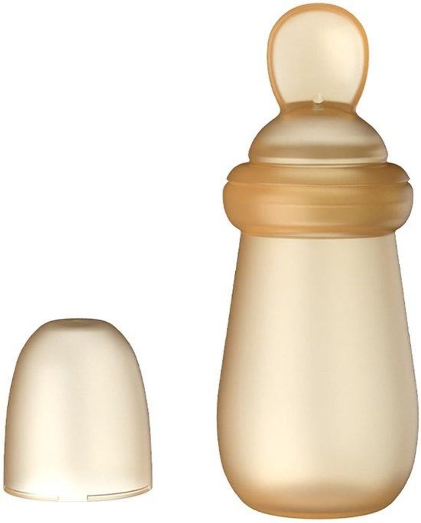 Silikon Babyleckerl Set, weiches Reisefrühstücksleckerl, Babyleckerl mit Ersatzbeutel, robuste und sturzfeste Babybesteck.