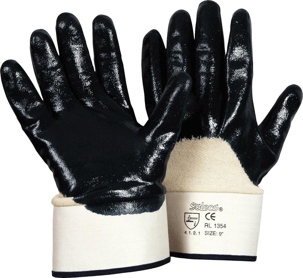 Arbeitshandschuhe Nitril Blau blau Produktbild 