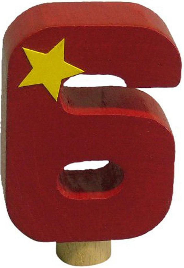 Niermann Leuchten Geburtstag-Happy-Zahl 6 - Maße: 2 cm x 5 Produktbild 