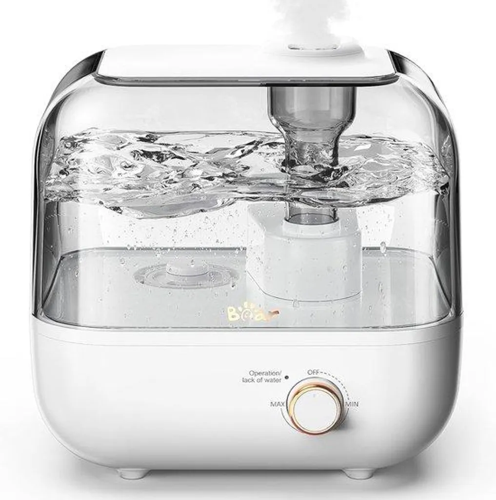 Humidificateur d'air 5L contre l'Air Sec - Remplissage Haut et Vapeur 360°