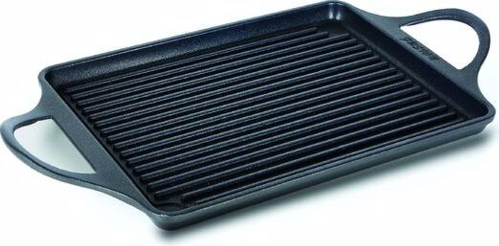 Risoli Grill PAN Bratpfanne, Gusseisen/Gussaluminium, Induktionsherd-geeignet, Antihaftbeschichtung