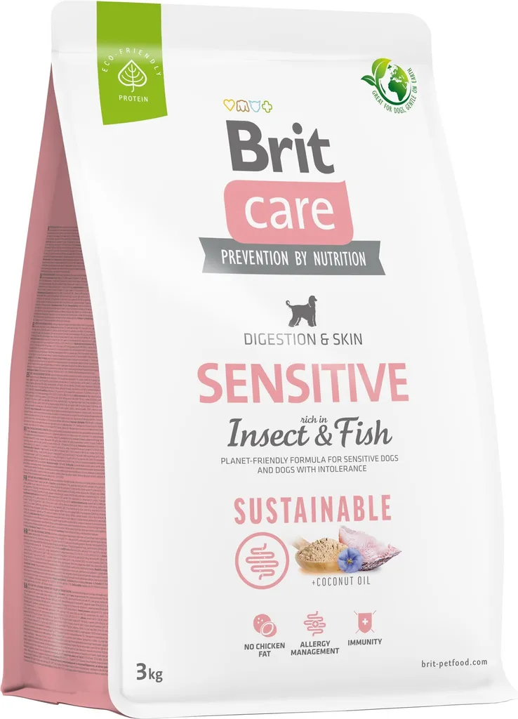 Brit Care Durable Insecte et Poisson Sans Poulet pour Chien Sensible