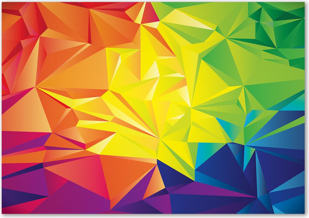 Tulup Leinwandbild - 100x70 cm - Wandkunst - Drucke auf Leinwand - Leinwanddruck - Kunst: modern & klassisch - Mehrfarbig - Abstraktes