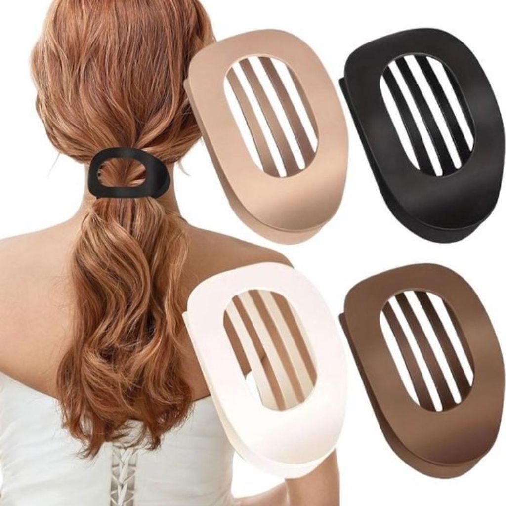 4-teiliger flacher Haarclip, Damen Premium Haarclip, Produktbild 