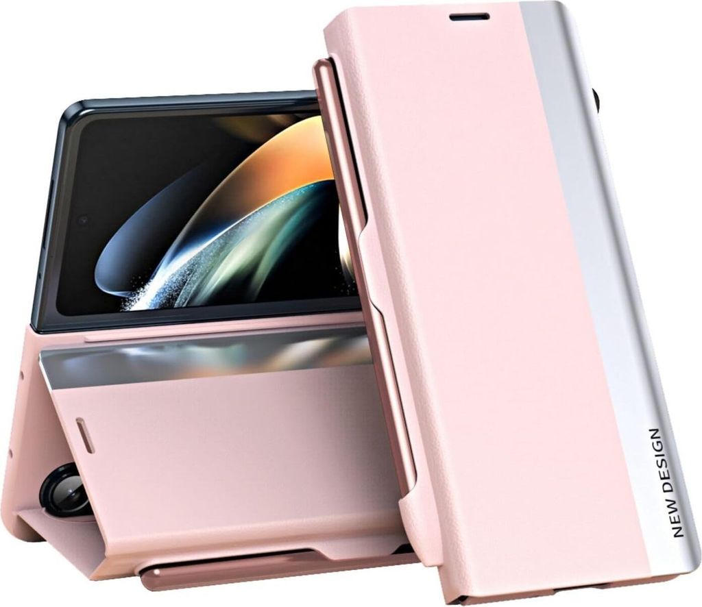 Galaxy Z Fold6 Hülle, Leder PolyurethanMagnetisch Klapp Produktbild 