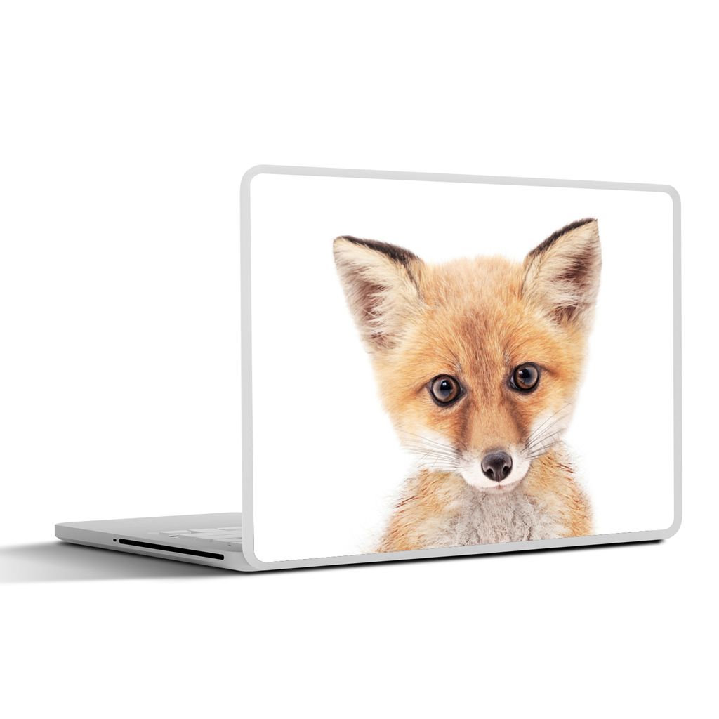 MuchoWow Laptop Aufkleber Sticker Cover Fuchs - Tiere - Orange - Natur 36.5x27.5 cm - Laptop-Sticker