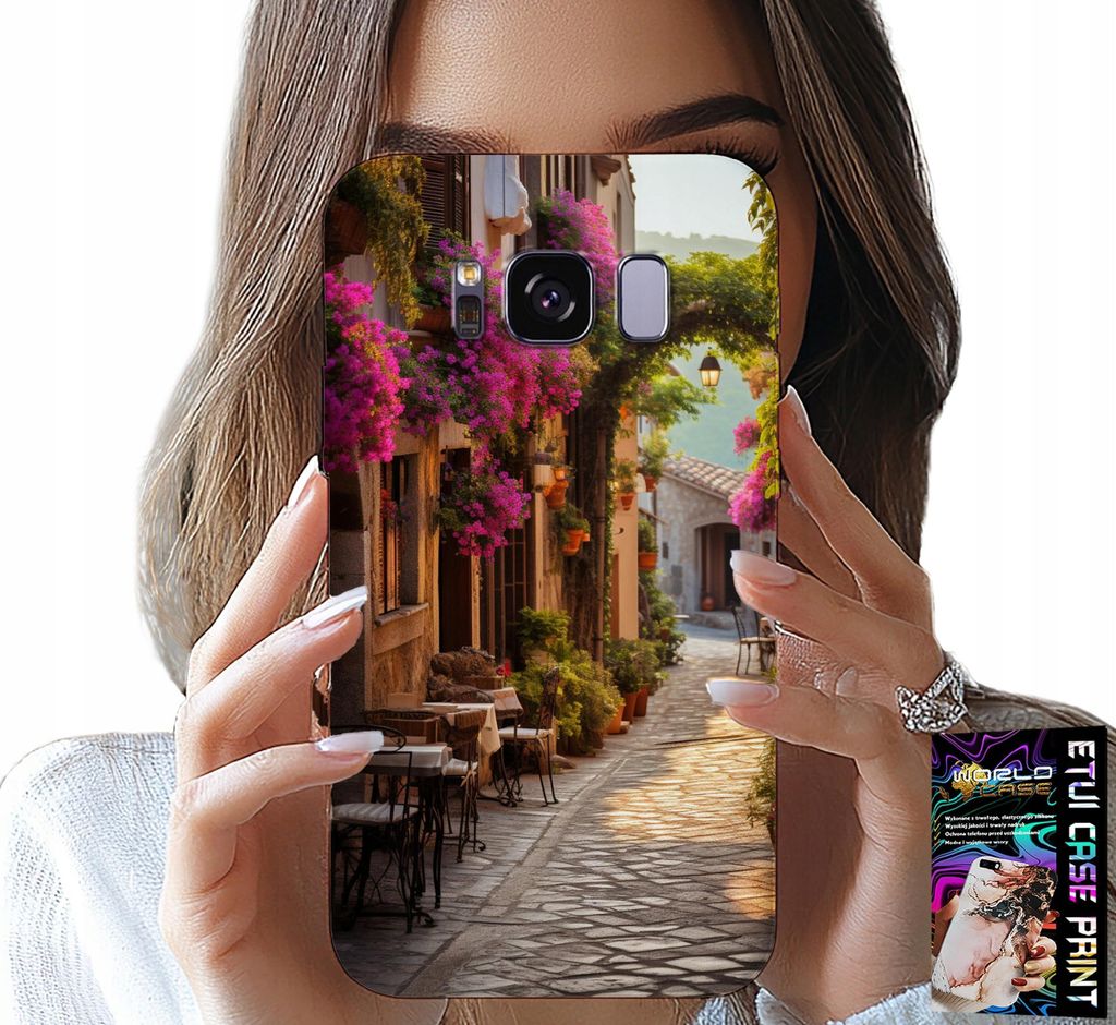 Gehäuse Für Samsung Galaxy S8 - Malerische Strasse Mit Café + Film