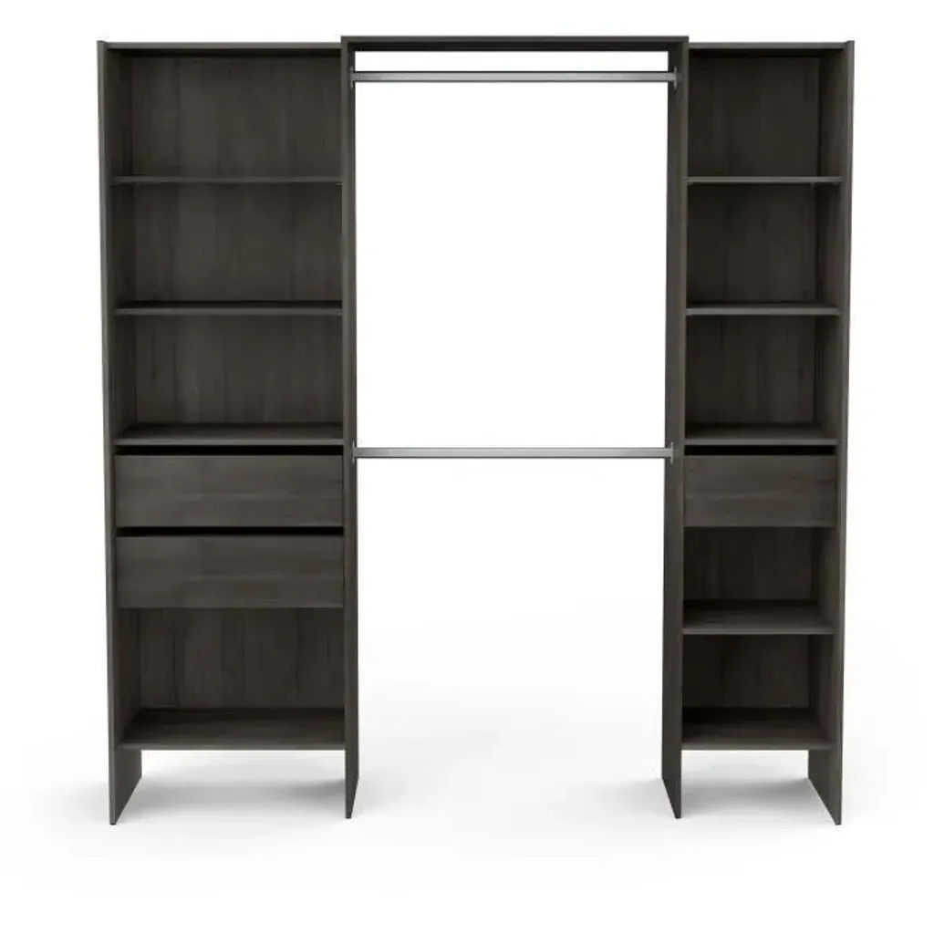 Dressing chêne Waterford extensible avec penderie et tiroir