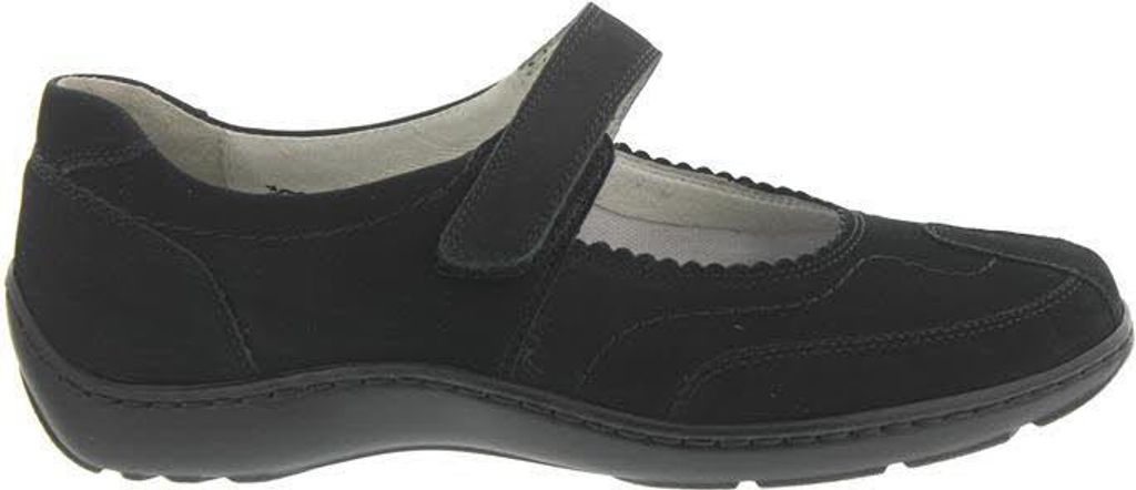 Waldläufer Henni Ballerina Klettver., Denver, schwarz, Produktbild 