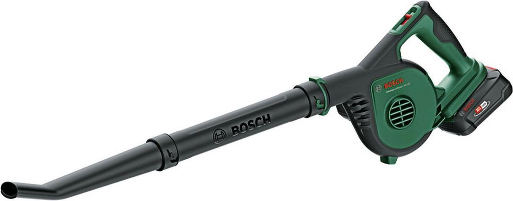 A cordless leaf blower on a white background.