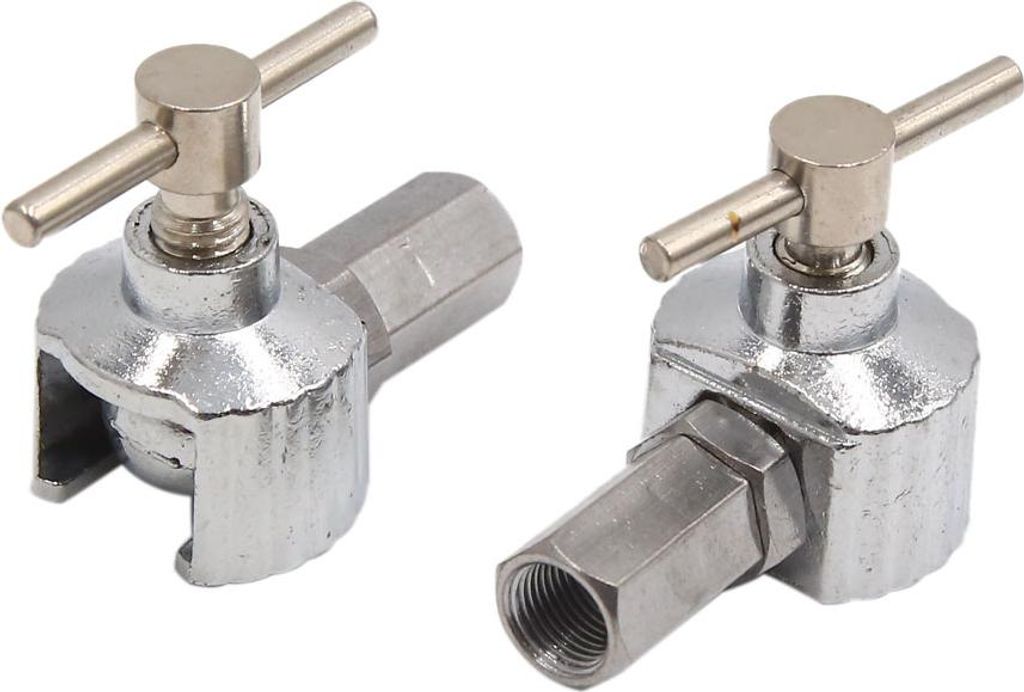 2Pcs Silber Einstellbare Auto Taste Kopf Fett Zerk Nippel Passend Koppler