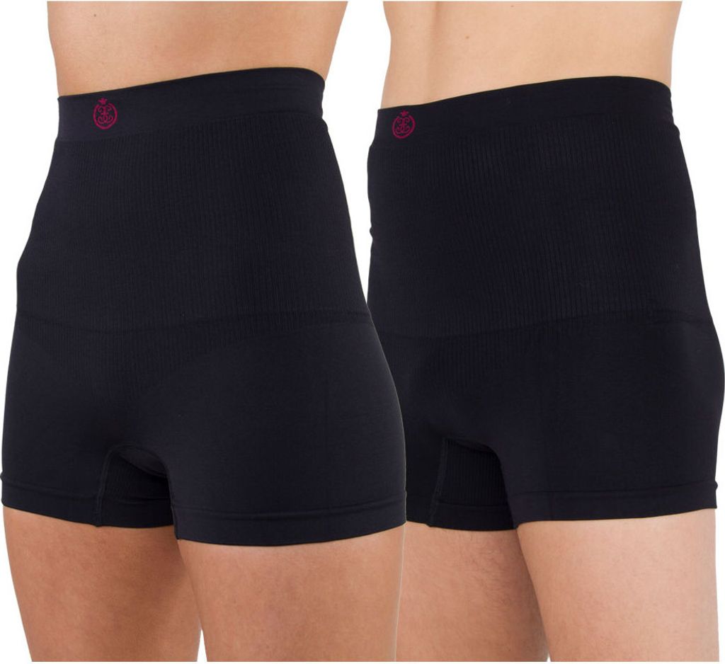 Comfizz Stoma Hohe Taille Boxers – level 2 Support, Black, 2XL/3XL