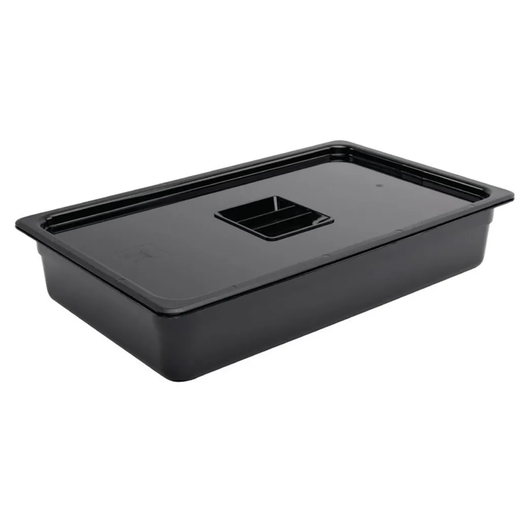 Contenitore Gastronorm Nero Vogue GN 1/1 h100 | Design e Resistenza