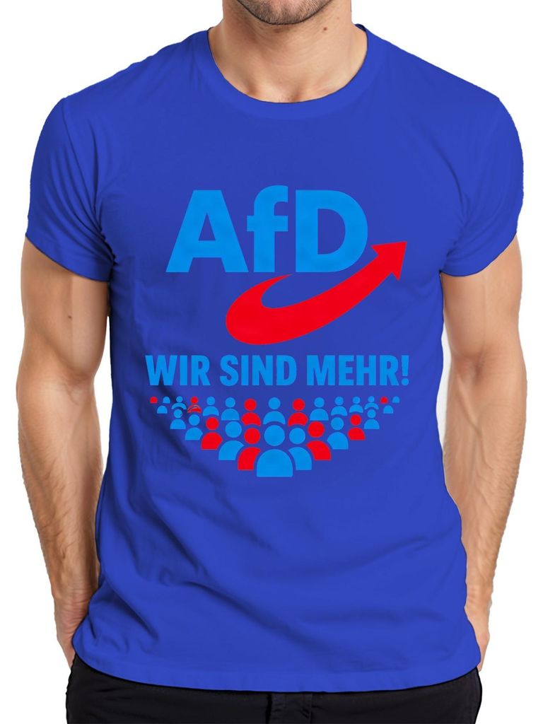 Tričko s nápisem "AfD Wir Sind Mehr Patriotismus Obrázek produktu 