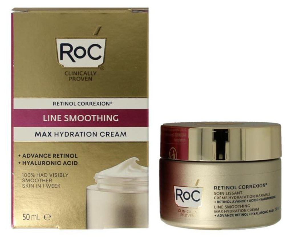 Roc Retinol Correxion Line Smoothing Max Hydration (50 ml) Productafbeelding 
