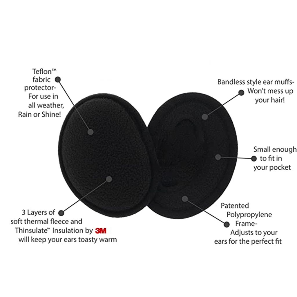 2 Paar Ohrenschützer Winter - Flaumige Ohrenwärmer Für Damen & Herren