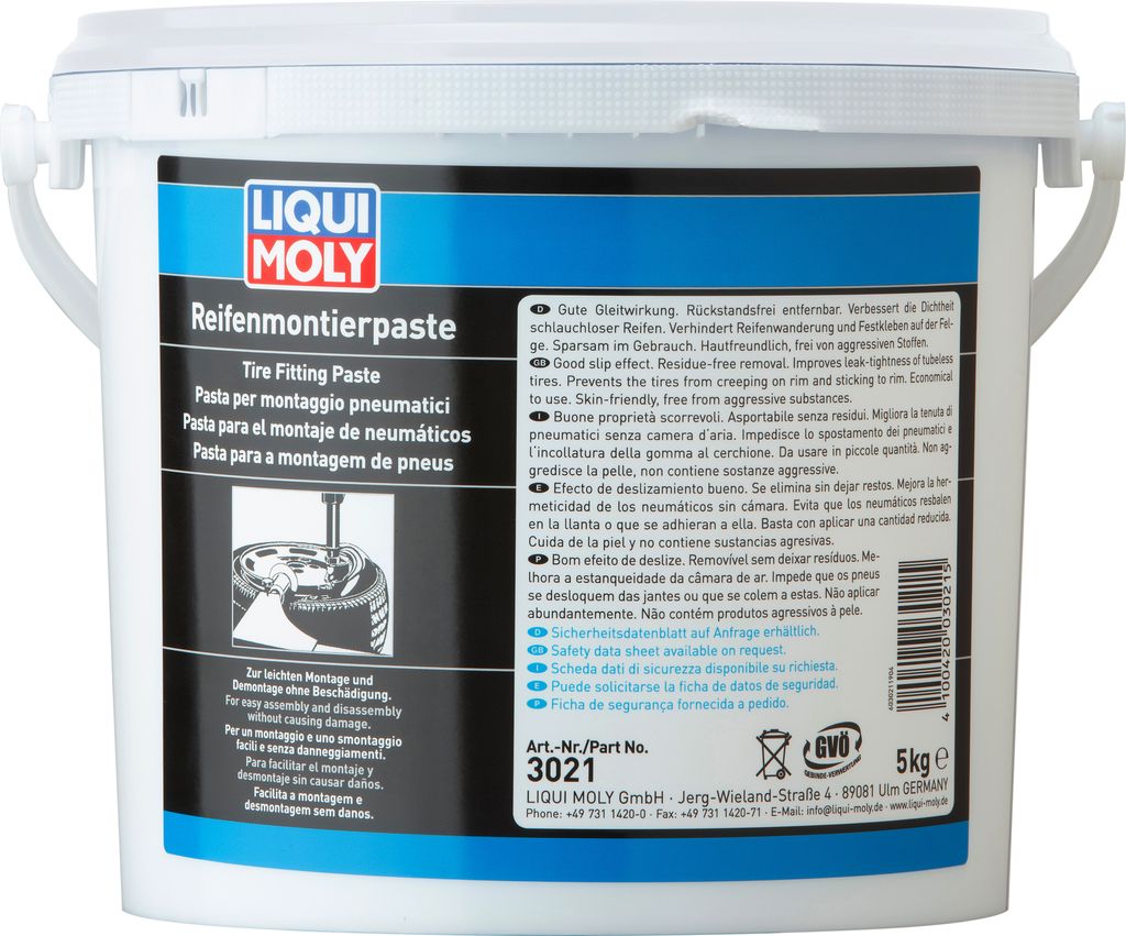 Liqui Moly Pâte de montage de pneus blanche 5 kg Image du produit 