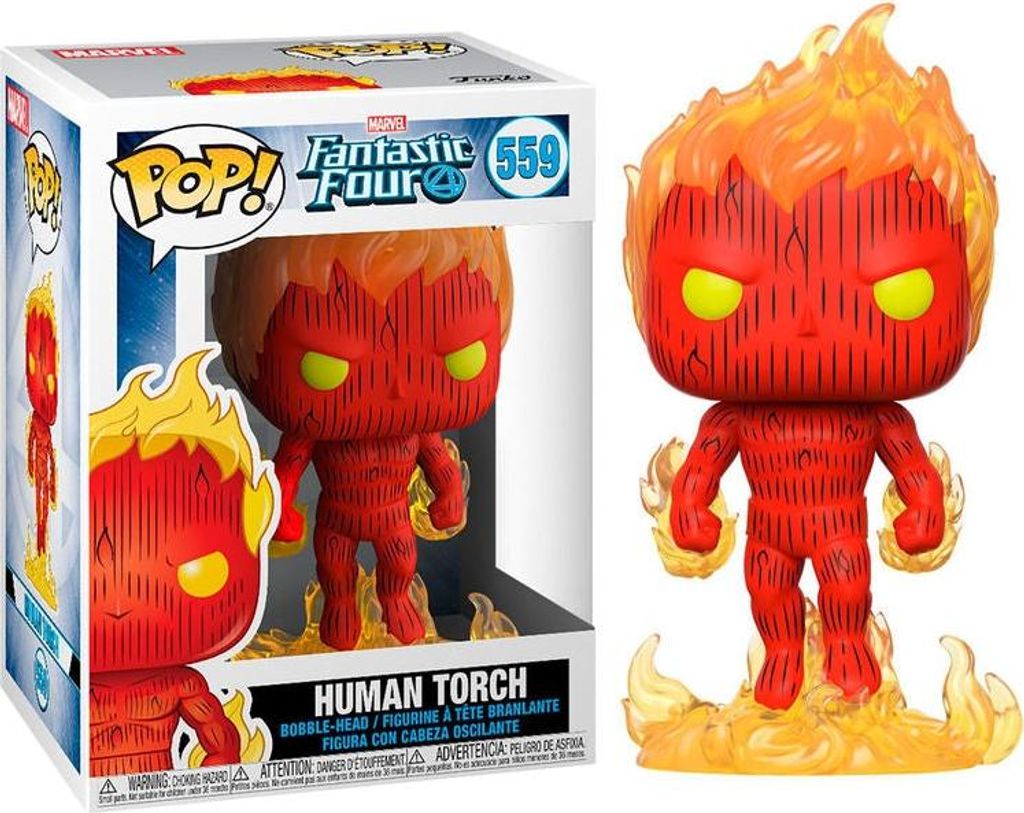 Marvel Fantastic Four Human Torch Action Figure, 6-Inch