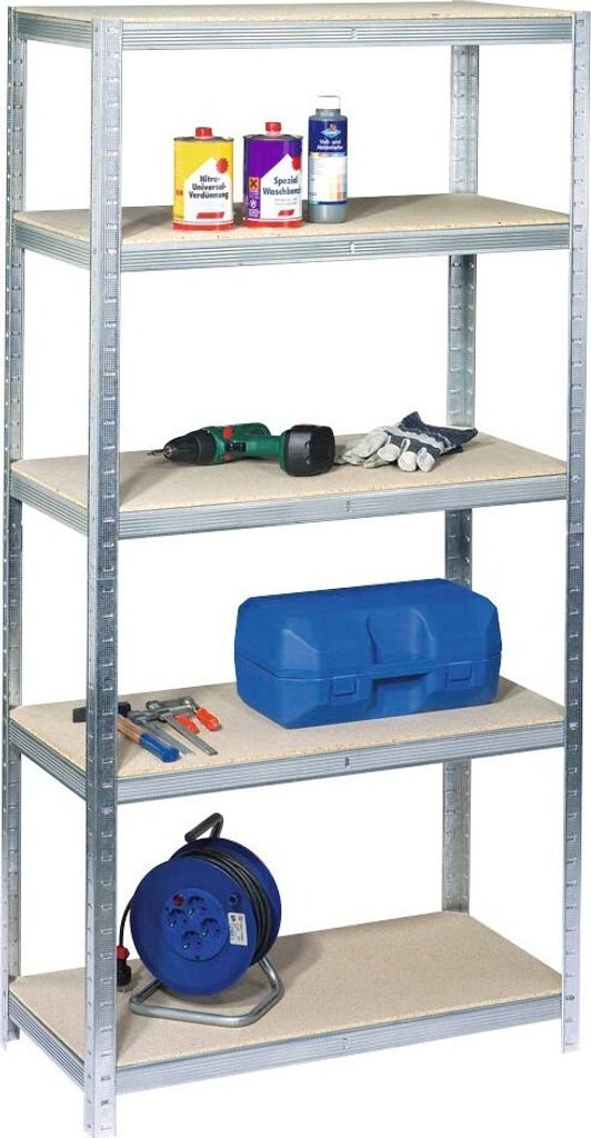 SZ Metall Schwerlastregal 23200-I silber 90,0 x 30,0 x 200,0 cm