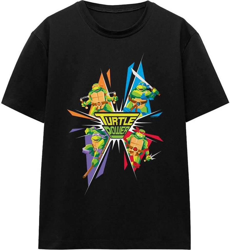 Teenage Mutant Ninja Turtles - "Turtle Power" T-Shirt für Herren/Damen Uni TV16886 (S) (Schwarz)