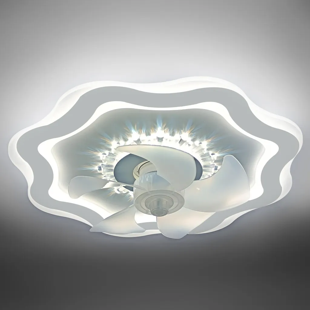 Ventilatore da Soffitto con Luce LED e Telecomando - Motore DC Silenzioso - 4