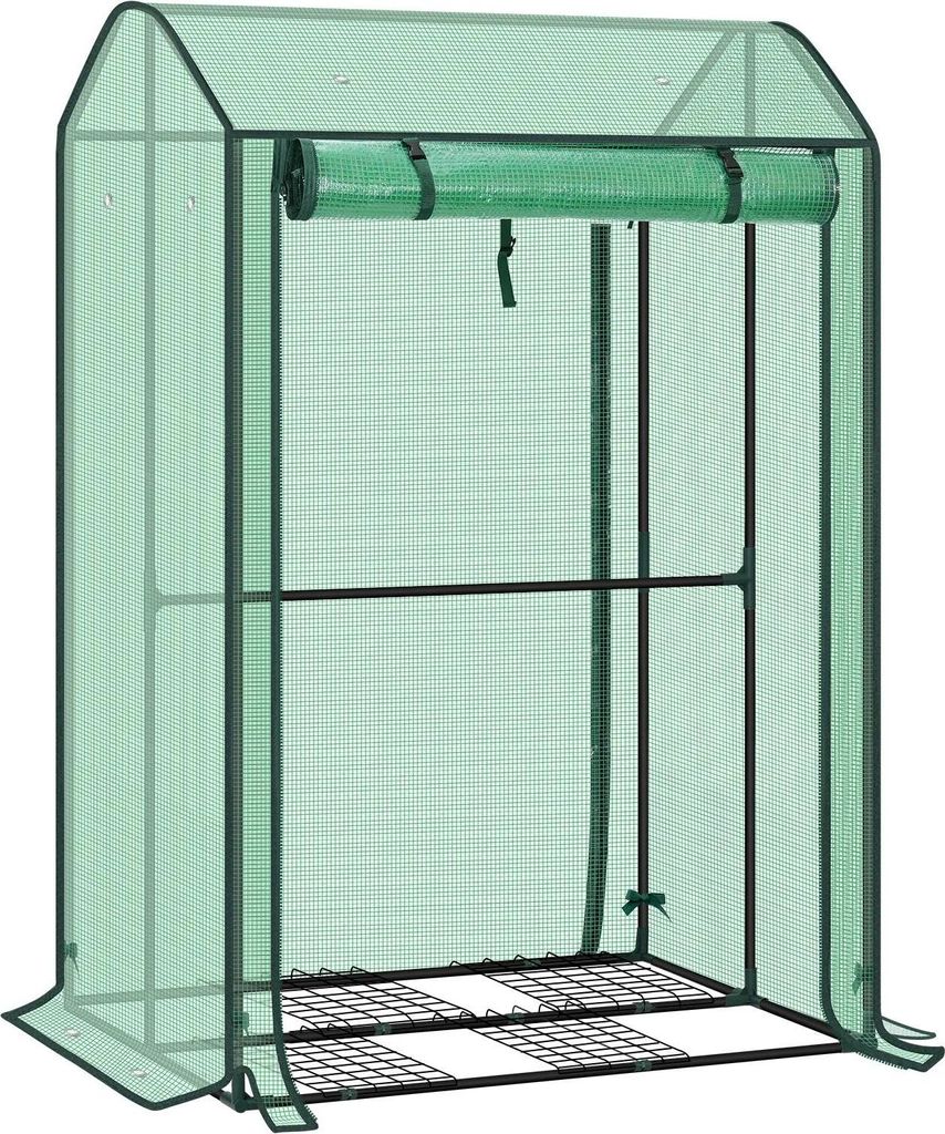 Garten-Gewächshaus - Backyard Greenhouse - Winterschutz - Tomatenhaus - Einbogig - Für Blumen und Gemüse - Für Kletterpflanzen - Außenbereich ...
