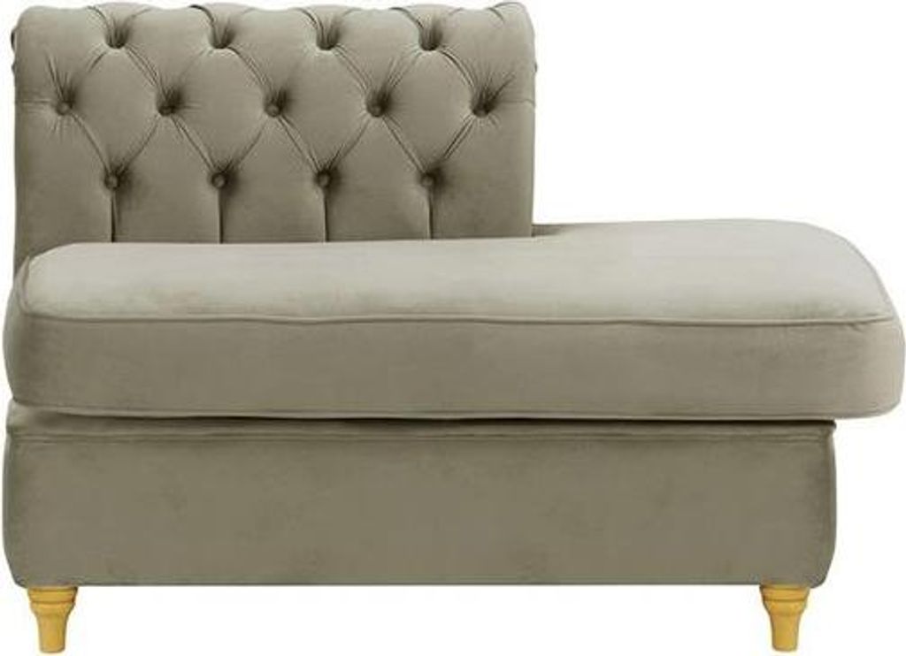 Chesterfield Modul - Abschlusselement rechteckig, rechts (ESR)-Velluto 17-like oak