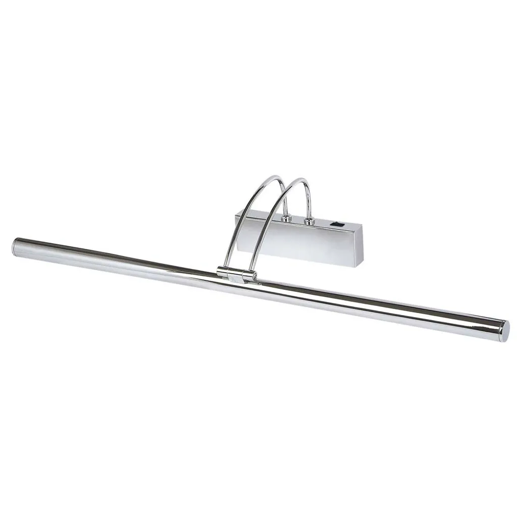 Lampada LED Quadri Cromo 68cm: Illuminazione Tecnica Snodabile