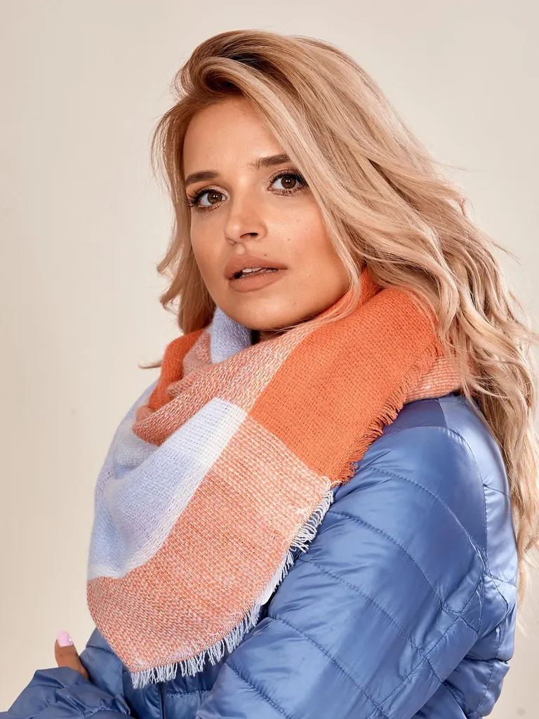Sciarpa Donna Arancione Culla Lana Universale | Accessori Chic Inverno - 3
