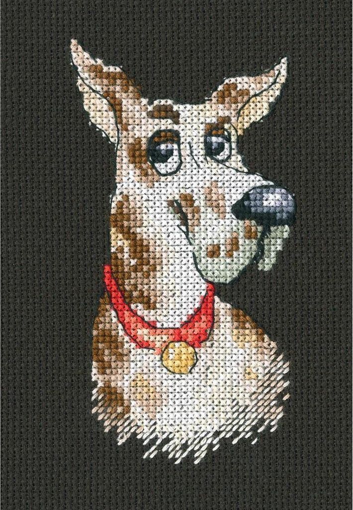 RTO Kreuzstich Set mit Holzelementen "Champion" MBE9015, Zählmuster, 6,5x12 cm