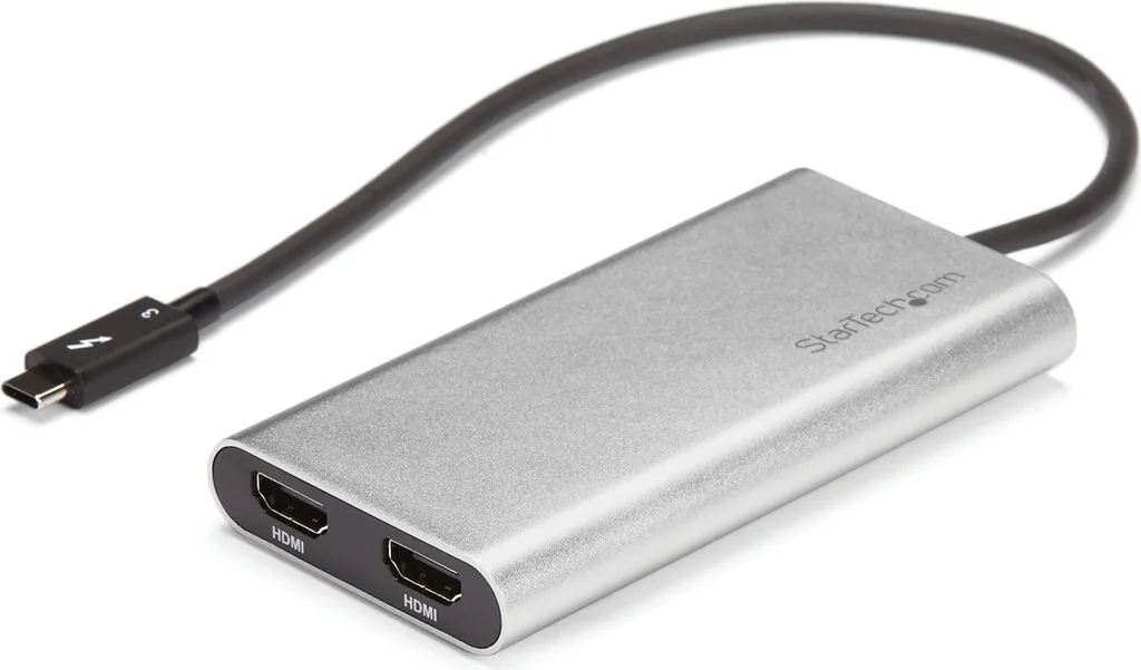 Adaptateur vidéo Thunderbolt 3 vers 2 ports HDMI 2.0 pour Double 4K