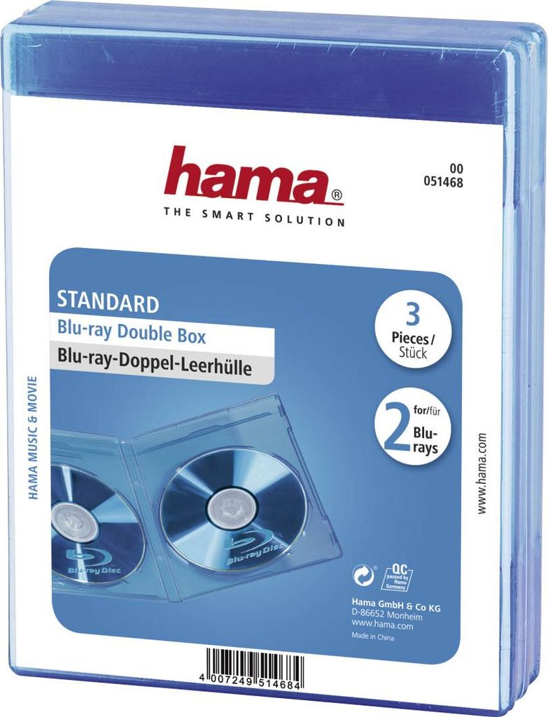 Boitier Blu-Ray Double Bleu 3P Image du produit 