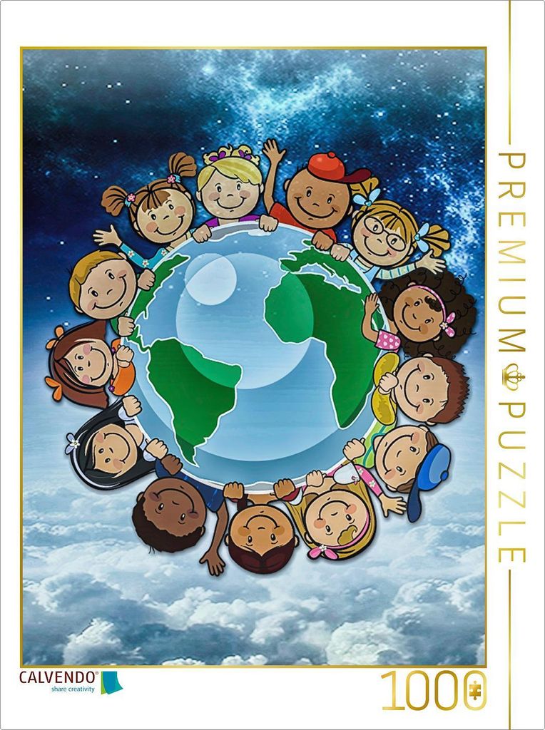 CALVENDO Puzzle Ein Motiv aus dem Kalender KINDER KINDER | 1000 Teile Lege-Größe 64x48cm Foto-Puzzle für glückliche Stunden