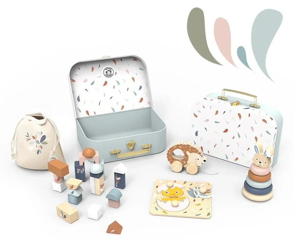 Ma première boîte de jouets Speedy Monkey - Set d'éveil sensoriel doux
