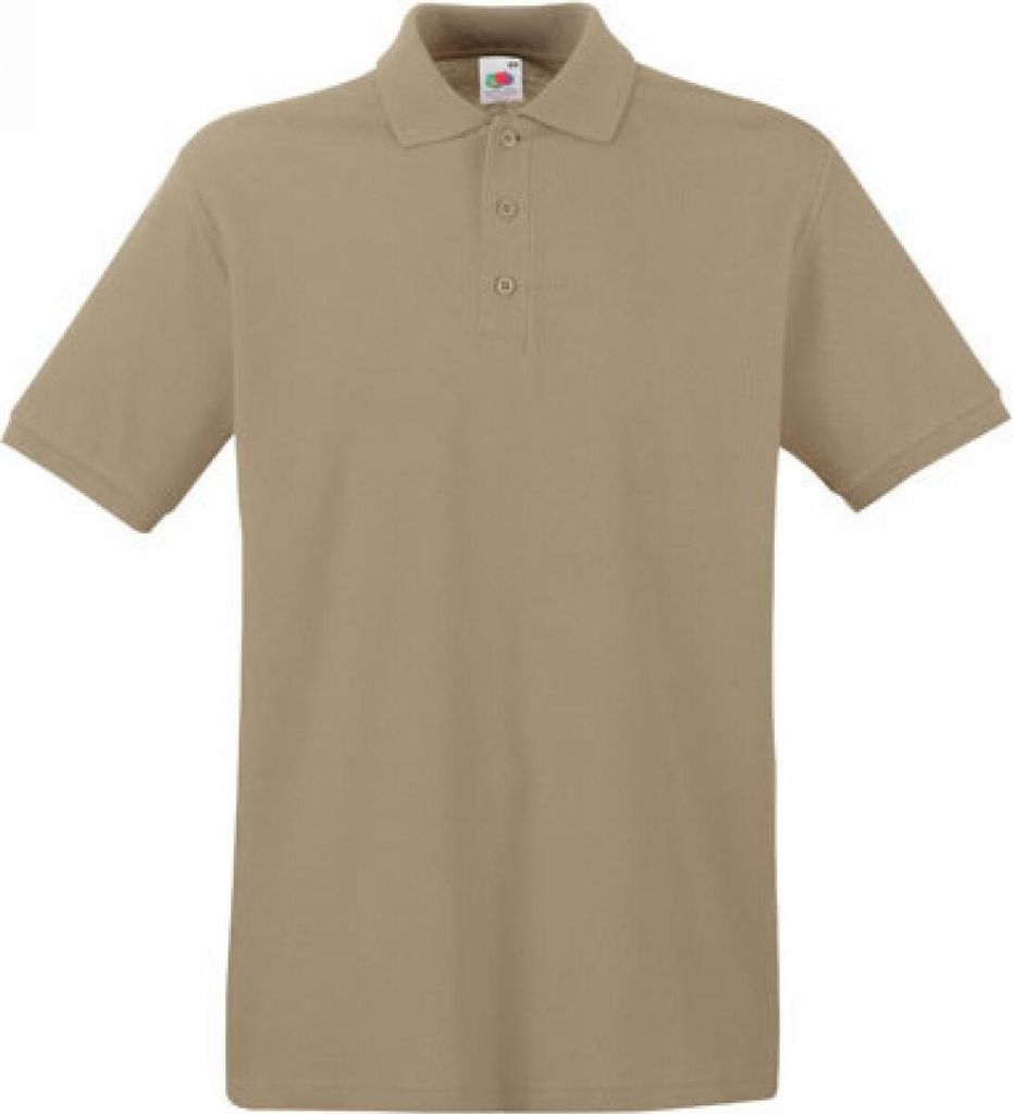 Fruit of the Loom 63-218-0 | Herren Premium Poloshirt - Farbe: Khaki - Größe: 3XL