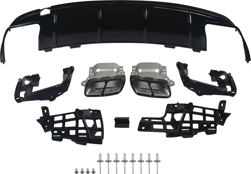 Pack Carrosserie Arrière Mercedes CLA W117 CLA260 Noir Brillant Complet